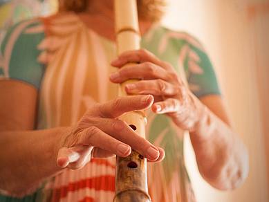 Japanische Bambusflöte